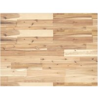 Berkfield Home Bathroom Vanity Top Untreated 80x60x2 cm Solid Wood Acacia in Brown | Size: 80 x 60 x 2 cm