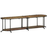 Berkfield Home TV Cabinet 160x42x40 cm Solid Wood Reclaimed in Brown | Size: 160 x 42 x 40 cm