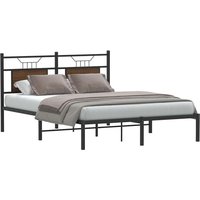 Bed Frame without Mattress Oak 140x200 cm Engineered Wood