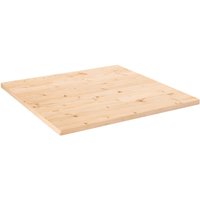 Berkfield Home Table Top 90x90x2.5 cm Solid Wood Pine Square in Brown