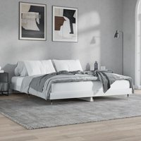 Berkfield Home Bed Frame High Gloss White 160x200 cm Engineered Wood