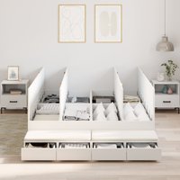 Berkfield Home Storage Bed Frame White 150x200 cm