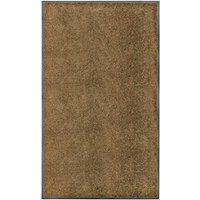 Berkfield Home Doormat Washable Brown 90x150 cm