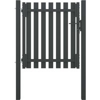Berkfield Home Garden Fence Gate Steel 1x1.25 m Anthracite