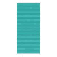 Berkfield Home Pleated Blind Petrol Green 95x200 cm Fabric Width 94.4 cm Polyester