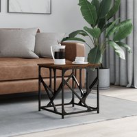 Berkfield Home Coffee Table Brown Oak 45x45x47.5 cm Engineered Wood