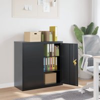 File Cabinet Anthracite 90x40x90 cm Steel x 40 x 90 cm