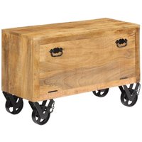 Berkfield Home Shoe Cabinet 86x35x55 cm Solid Mango Wood in Brown | Size: 86 x 35 x 55 cm
