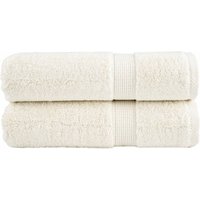 Berkfield Home Premium Bath Towels SOLUND 2 pcs 100x150 cm 600 gsm in Cream