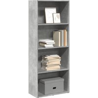 Berkfield Home Bookcase Concrete Grey 60x30x152 cm Engineered Wood | Size: 60 x 30 x 152 cm