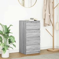 Berkfield Home Sideboard Grey Sonoma 37.5x35x76 cm Engineered Wood