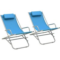 Berkfield Home Rocking Chairs 2 pcs Steel Blue