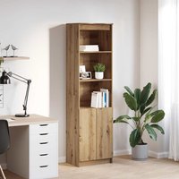 Berkfield Home Highboard Artisan Oak 50x35x180 cm Engineered Wood in Brown | Size: 50 x 35 x 180 cm