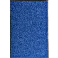Berkfield Home Doormat Washable Blue 60x90 cm
