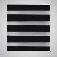 Berkfield Home Zebra Blind 90 x 150 cm Black
