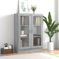Vitrine Cabinet Sonoma 82.5x30.5x115 cm Engineered Wood