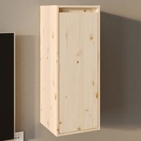 Berkfield Home Wall Cabinet 30x30x80 cm Solid Wood Pine in Brown | Size: 30 x 30 x 80 cm