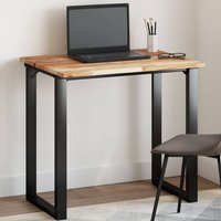 Berkfield Home Table Top Rectangular 100x60x2 cm Solid Wood Acacia in Brown | Size: 100 x 60 x 2 cm