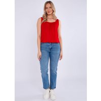 Gini London Red Oversized Sleeveless Top