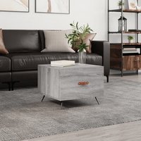 Berkfield Home Coffee Table Grey Sonoma 50x50x40 cm Engineered Wood | Size: 50 x 50 x 40 cm