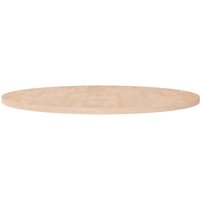 Berkfield Home Round Table Top √ò90x2, 5 cm Untreated Solid Wood Oak in Brown
