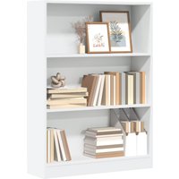 Berkfield Home Bookcase White 80x24x109 cm Engineered Wood | Size: 80 x 24 x 109 cm