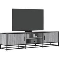 TV Cabinet Sonoma 160x35x41 cm Engineered Wood & Metal x 35 x 41 cm