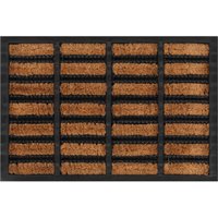 Berkfield Home Door Mat Rectangular 40x60 cm Rubber & Coir in Brown