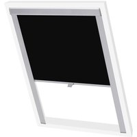 Berkfield Home Blackout Roller Blinds Black F06
