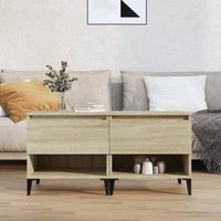Berkfield Home Side Tables 2 pcs Sonoma Oak 50x46x50 cm Engineered Wood in Brown | Size: 50 x 46 x 50 cm
