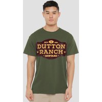 Distressed Dutton Ranch T Shirt Military