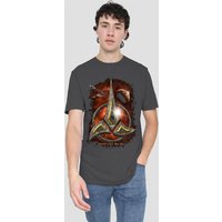 Klingon Crest Heather Charcoal