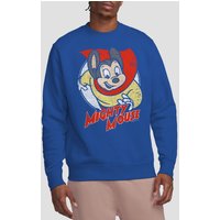 Mighty Mouse Mighty Circle Crew Sweatshirt Royal Blue