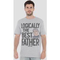 Logically Best Father T Shirt Athletic Heather