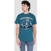 Cheers Fountain Knowledge T Shirt Slate Duck Egg