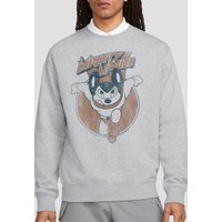 Mighty Mouse Flying Purpose Crew Sweatshirt Athletic Heather