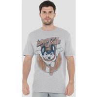 Mighty Mouse Flying Purpose T Shirt Heather Gray Light Grey