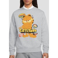 Garfield Movie Cattitude Crew Sweatshirt Athletic Heather