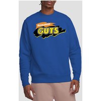 Nickelodeon Guts Guts Logo Crew Sweatshirt Royal Blue