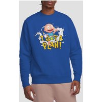 Tommy Pickles Has Plan Crew Sweatshirt Royal Blue