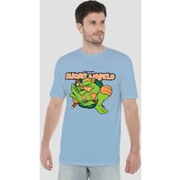 Tmnt Party Dude Michelangelo T Shirt Light Blue