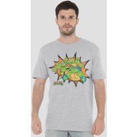 TMNT Funny Face T Shirt Athletic Heather