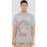 Ren & Stimpy Stimpy Est T Shirt Athletic Heather