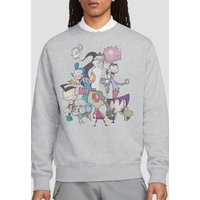 Invader Zim Group Shot Crew Sweatshirt Athletic Heather