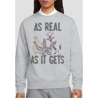 Aaahh Real Monsters As Real As It Gets Crew Sweatshirt Athletic Heather