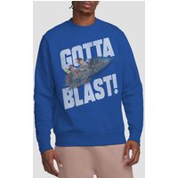 Jimmy Neutron Jimmy Neutron Gotta Blast Crew Sweatshirt Royal Blue