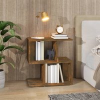 Berkfield Home Bedside Cabinet Smoked Oak 50x30x51.5 cm Engineered Wood in Brown