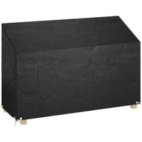 Berkfield Home Garden Bench Cover 8 Eyelets 190x70x70/88 cm Polyethylene in Black