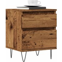 Bedside Cabinet Old Wood 40x35x50 cm Engineered Wood x 35 x 50 cm