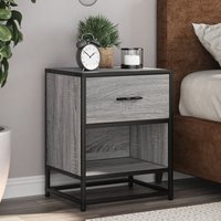 Berkfield Home Bedside Cabinet Grey Sonoma 40x31x50 cm Engineered Wood | Size: 40 x 31 x 50 cm